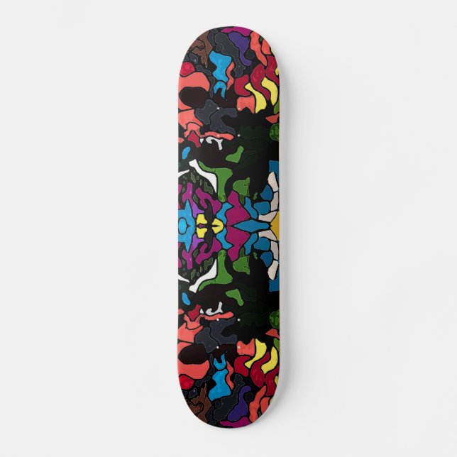 Skateboard Conception trippy psychédélique abstraite de (Recto)