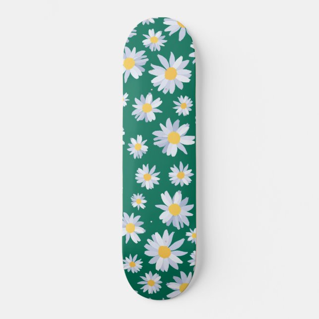 Skateboard Conception verte botanique de Classe White Daisy F (Recto)