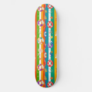 Skateboard Conception vibrante de plage estivale