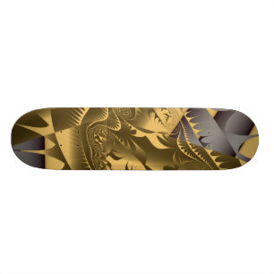 Skateboard Conceptions chaudes de Frac de Leslie Harlow - or