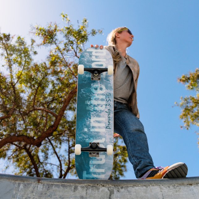 Skateboard Confiance dans le Seigneur Proverbes 3 vagues océa (Extérieur 1)