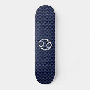 Skateboard Connexion Cancer de l'argent Marine Blue Carbon Fi