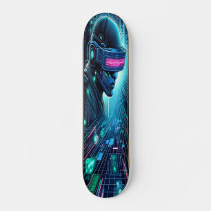 Skateboard "Conquérant du cyberespace : le royaume du pirate