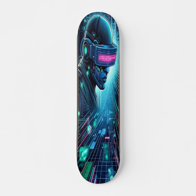 Skateboard "Conquérant du cyberespace : le royaume du pirate  (Devant)