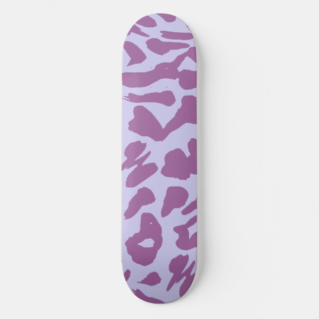 Skateboard Cool esthétique rose blanc (Recto)