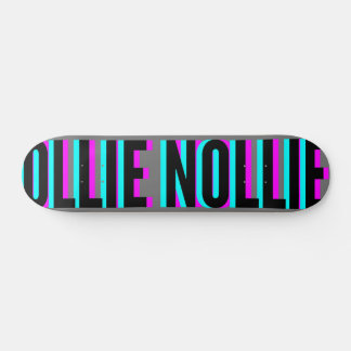 Skateboard Cool Glitch Grey Ollie Nollie Planche De Patinage