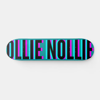 Skateboard Cool Glitch Turquoise Ollie Nollie Planche De Pati