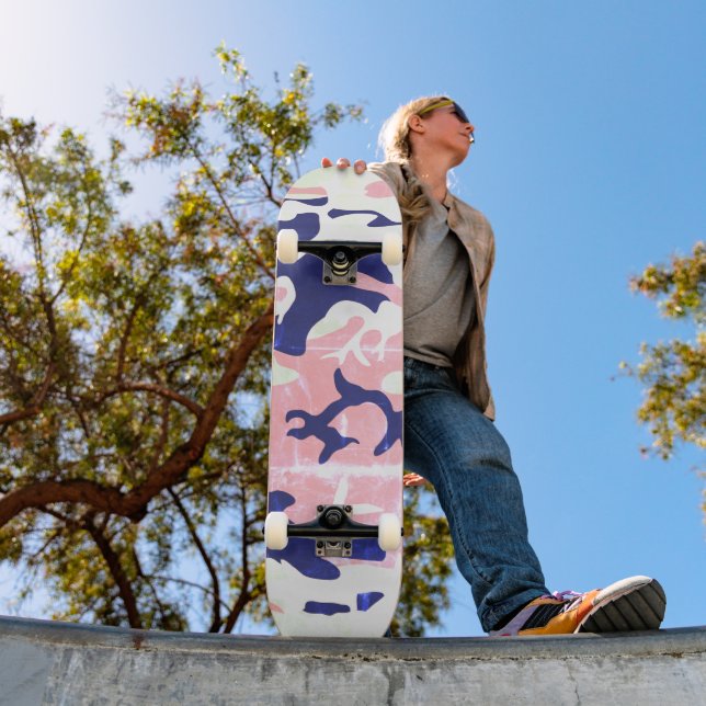 Skateboard Cool Grunge Camo (Extérieur 1)