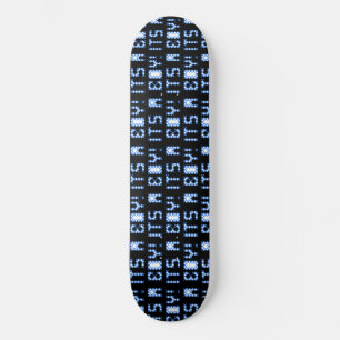 Skateboard Cool Noir Et Bleu C'Est Un Garçon Custom Skateboar