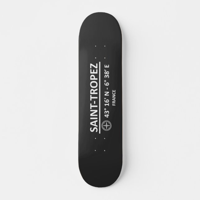Skateboard Coordonnées Saint-Tropez (Devant)