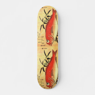 Skateboard Copie japonaise colorée de poissons d'Akodai - de
