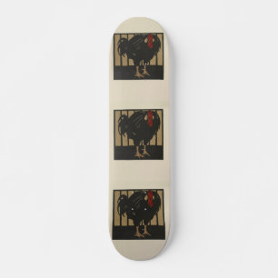 Skateboard Coq - Animaux Carrés Illustration