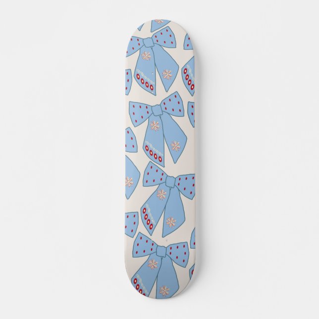 Skateboard Coquette Bows Bleus (Devant)