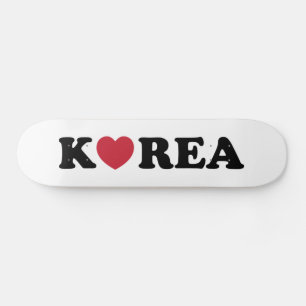 Skateboard Corée amour coeur