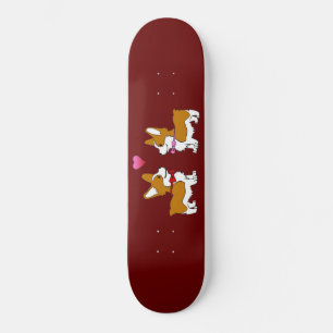 Skateboard Corgi Love