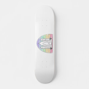 Skateboard Coucher de soleil arc-en-ciel du temple mormon de