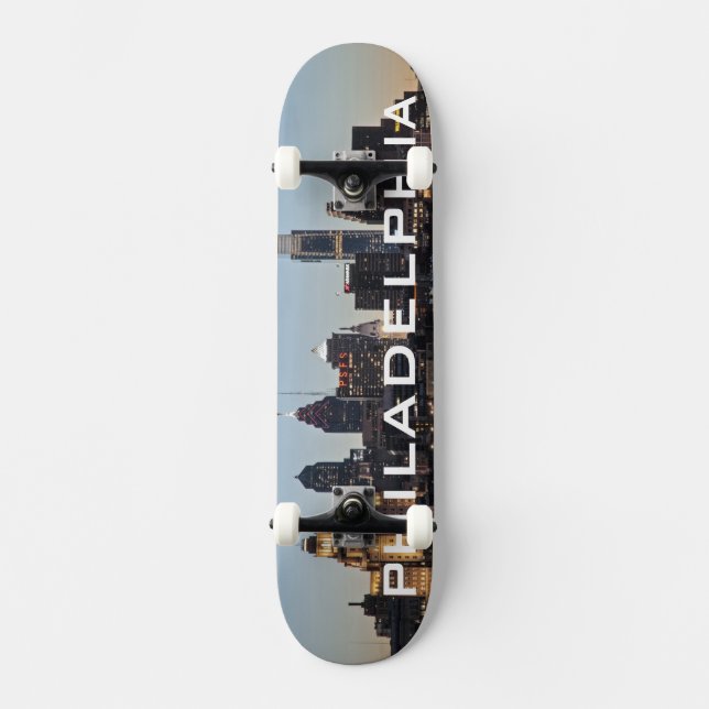Skateboard coucher de soleil de Philly (Recto)