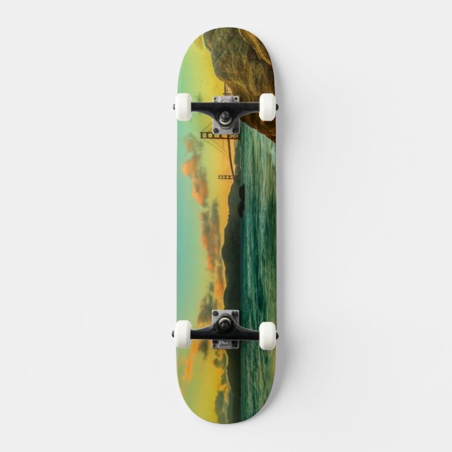 Skateboard Coucher du soleil à la plage de Baker (Recto)