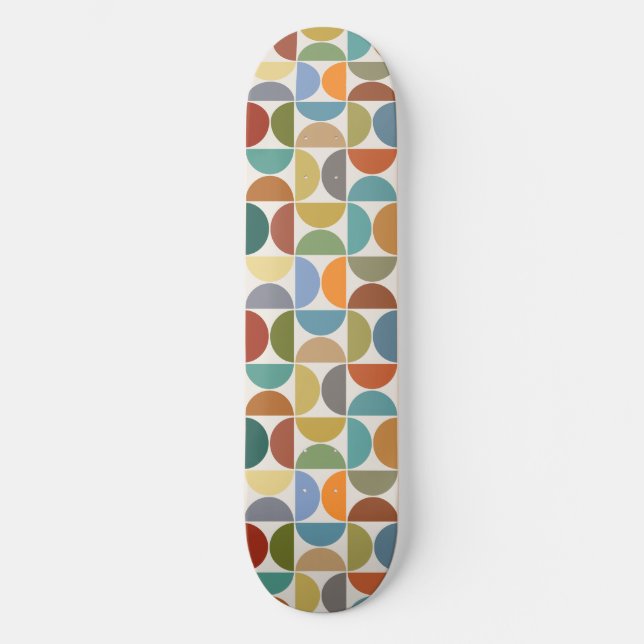 Skateboard Couleur du Motif des cycles MCM sur la crème (Recto)