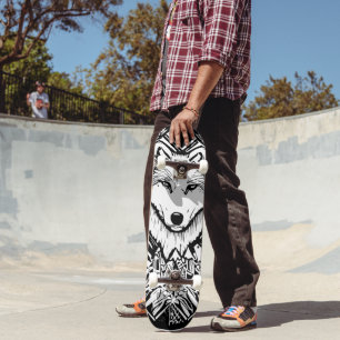 Skateboard Couleur noire Pierce Wolf