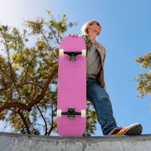 Skateboard Couleur solide rose néon Classique