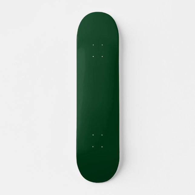 Skateboard Couleur solide vert foncé (Devant)