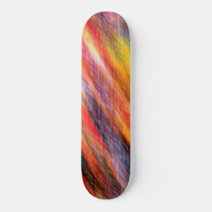 Skateboard Couleurs Abstraites du coucher du soleil