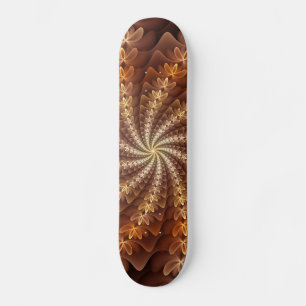 Skateboard Couleurs chaudes, Trippy Moderne Motif d'art fract