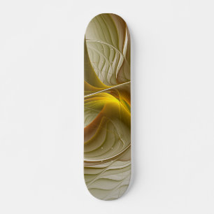 Skateboard Couleurs de métaux précieux, art fractal abstrait