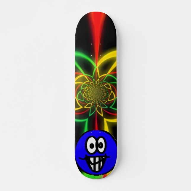 Skateboard Couleurs d'excentrique de Rasta (Devant)