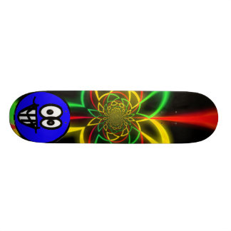 Skateboard Couleurs d'excentrique de Rasta
