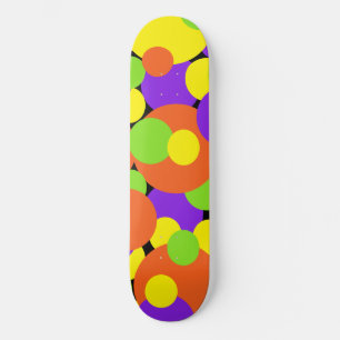 Skateboard Couleurs d'Halloween   Cercles  