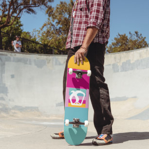 Skateboard COULEURS ICÔNES HIPPIE ORIGINALE PAR MASAnser pixe