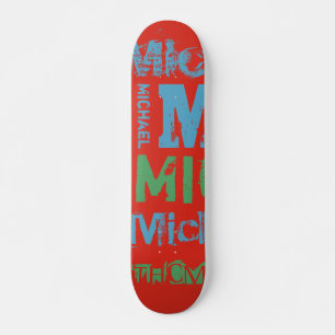 Skateboard Couleurs tendance Typographie Word Cloud Skateboar