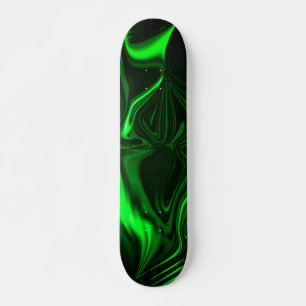 Skateboard Courbes et plis verts surlignés sur arrière - plan