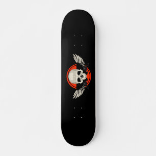 Skateboard Crâne d'aile - ORANGE