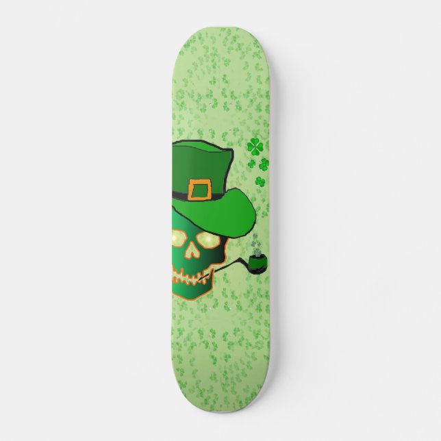 Skateboard Crâne de st patrick (Recto)