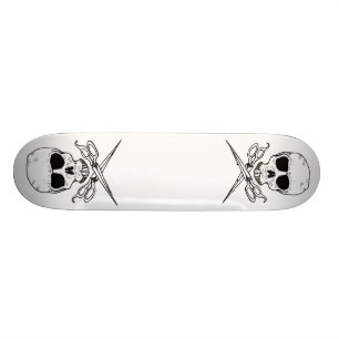 Skateboard crâne-et-croix-cisaillements,
