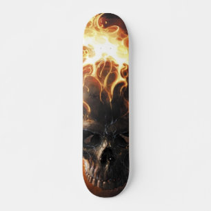 Skateboard Crâne flamboyant pattern1