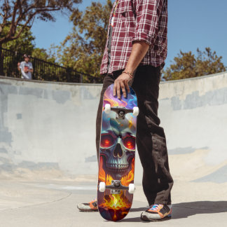 Skateboard Crâne qui fond
