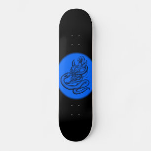Skateboard Crâne - Teufelschädel mit Schlange