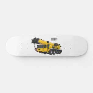 Skateboard Crane truck cartoon illustration