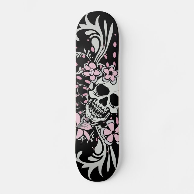 Skateboard Crâne Vintage (Recto)