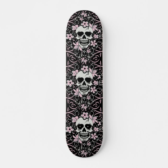 Skateboard Crâne Vintage (Devant)