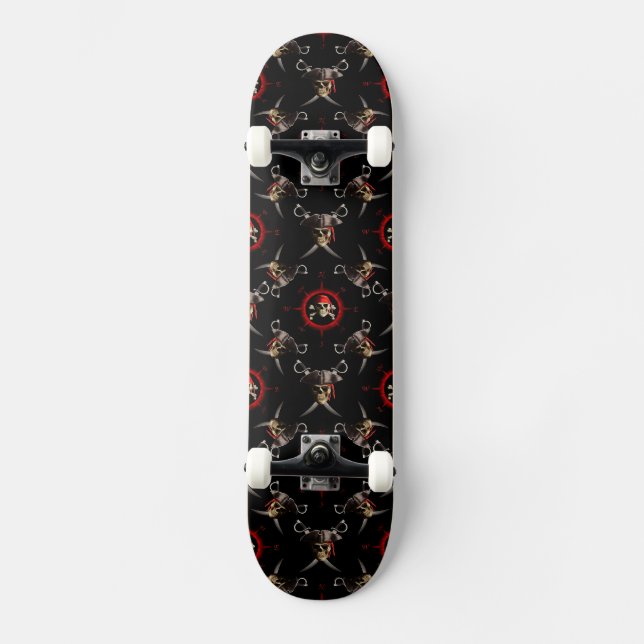 Skateboard Crânes de pirate (Recto)