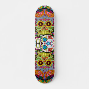 Skateboard Crânes de Sucre Motif