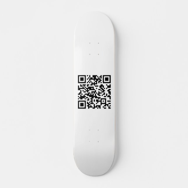 Skateboard Création instantanée de code QR (en entrant votre  (Devant)