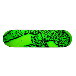 Skateboard Créature de la planche à roulettes noire de lagune