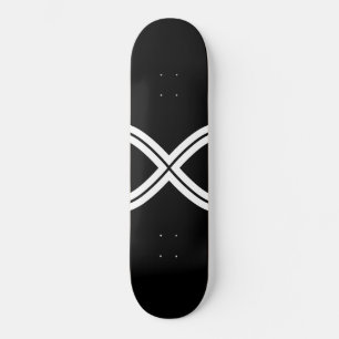 Skateboard Créez votre propre Modèle Infinity noir et blanc