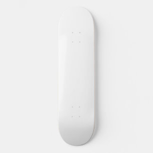 Skateboard Créez votre propre personnalisation Solide Blanc